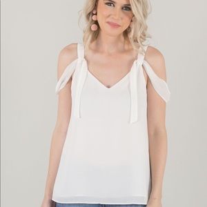 Cold shoulder cami